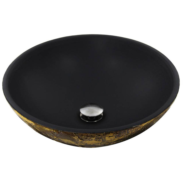 Nantucket Sinks - Drake Fireclay Hand-decorated Vanity Sink - Matte Black - Matte Black