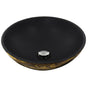 Nantucket Sinks - Drake Fireclay Hand-decorated Vanity Sink - Matte Black - Matte Black