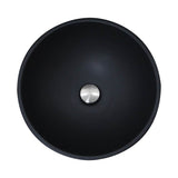 Drake Fireclay Hand-decorated Vanity Sink - Matte Black