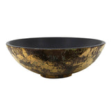 Drake Fireclay Hand-decorated Vanity Sink - Matte Black