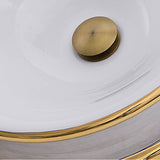 St. Bart Fireclay Hand-decorated Vanity Sink