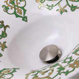 Lugano Fireclay Hand-decorated Vanity Sink