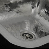 17.5 Inch Hammered Stainless Steel Rectangle Bar Sink