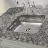 17.5 Inch Hammered Stainless Steel Rectangle Bar Sink