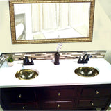 13 Inch Hand Hammered Brass Round Undermount Bathroom Sink, Brass With Overflow