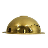 13 Inch Hand Hammered Brass Round Undermount Bar Room Sink