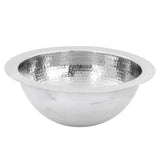 13 Inch Hand Hammered Stainless Steel Round Bar Sink