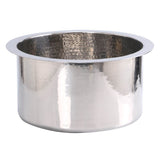 Rs15-Ss 15-Inch Hand Hammered Round Stainless Steel Bar Sink