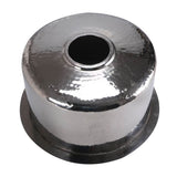 Rs15-Ss 15-Inch Hand Hammered Round Stainless Steel Bar Sink