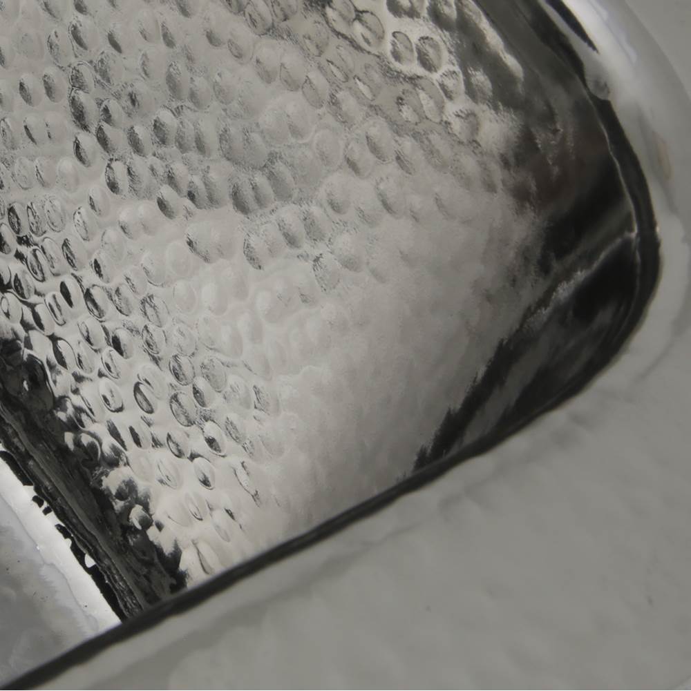 16.5 Inch Square Hammered Stainless Bar Sink