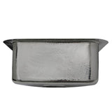 16.5 Inch Square Hammered Stainless Bar Sink