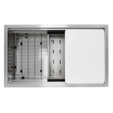 30 Inch Pro Series Prep-Station Single Bowl Undermount Stainless Steel Kitchen Sink with Included Accessories