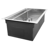 32 Inch Professional Prep Station Small Radius Undermount Stainless Kitchen Sink with Accessories