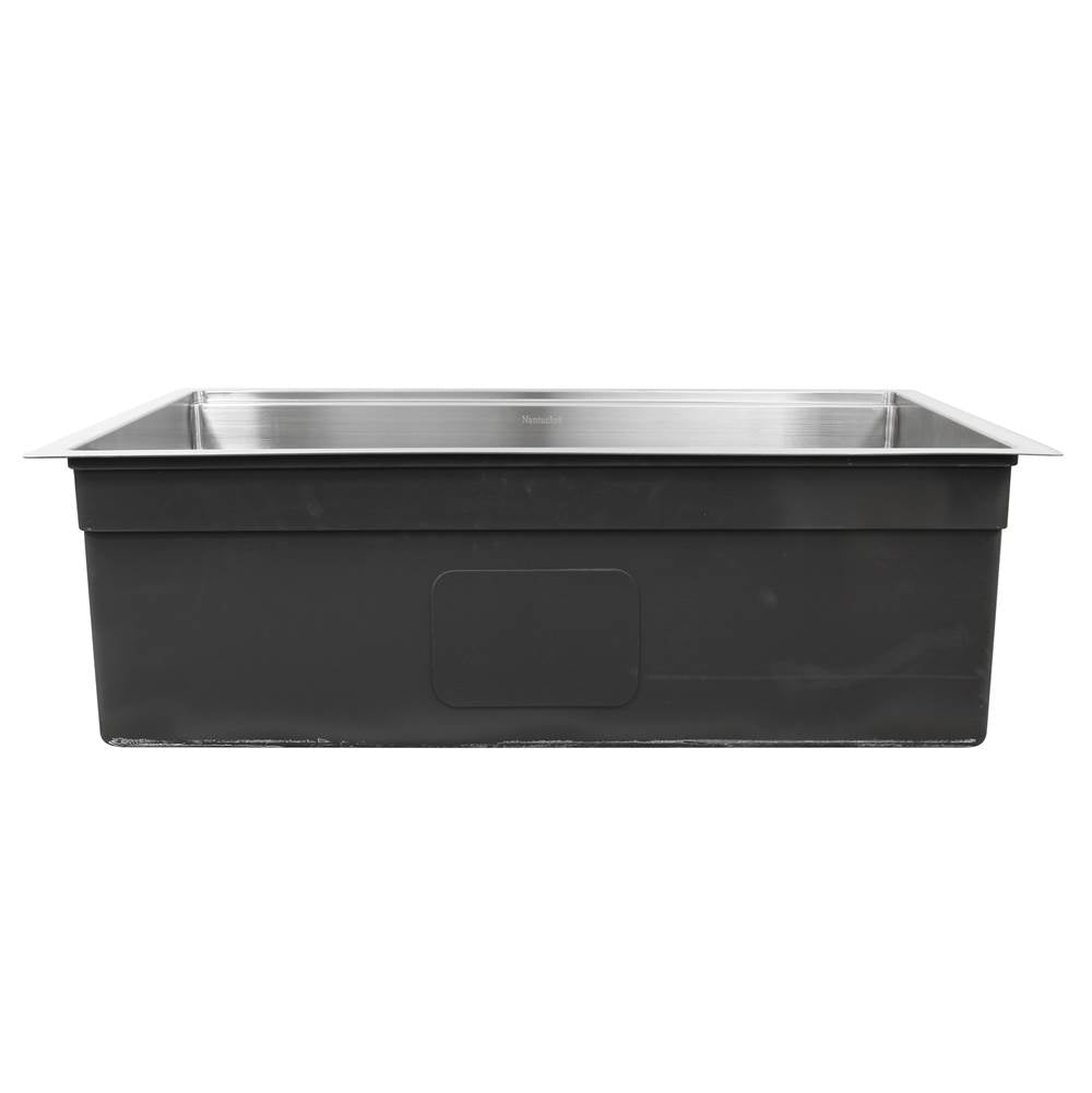 32 Inch Professional Prep Station Small Radius Undermount Stainless Kitchen Sink with Accessories