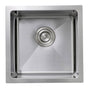 Nantucket Sinks - 15 Inch Pro Series Square Undermount Small Radius Stainless Steel Bar/Prep Sink - satin