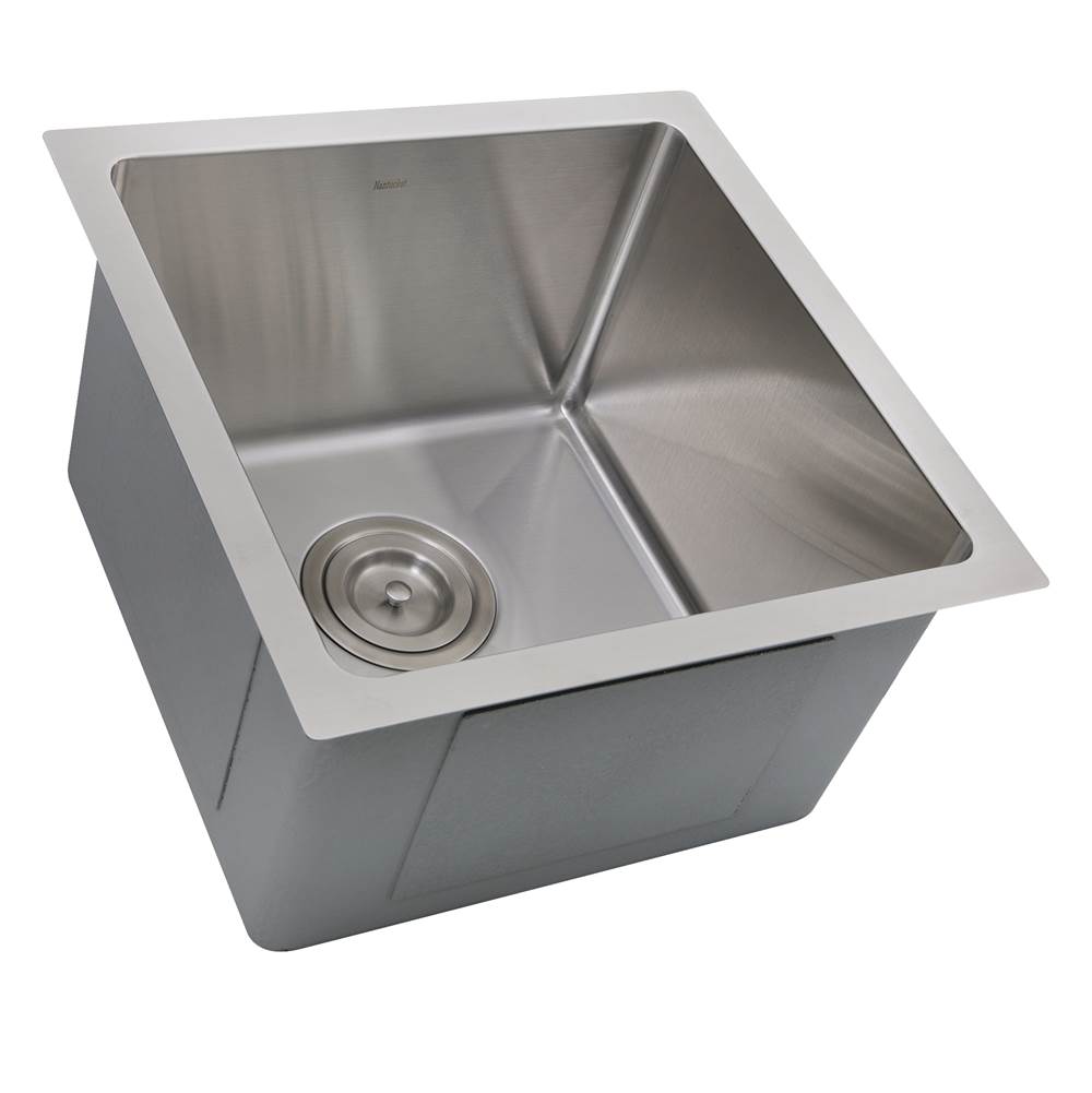 15 Inch Pro Series Square Undermount Small Radius Stainless Steel Bar/Prep Sink
