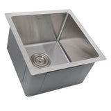 15 Inch Pro Series Square Undermount Small Radius Stainless Steel Bar/Prep Sink