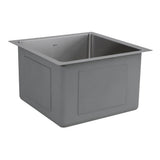 15 Inch Pro Series Square Undermount Small Radius Stainless Steel Bar/Prep Sink