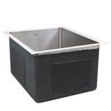 15 Inch Pro Series Rectangle Undermount Small Radius Stainless Steel Bar/Prep Sink