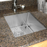 15 Inch Pro Series Rectangle Undermount Small Radius Stainless Steel Bar/Prep Sink