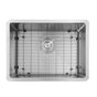 Nantucket Sinks - SR2318 - Pro Series Rectangle Single Bowl Undermount Small Radius Corners Stainless Steel Kitchen Sink - satin