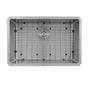 Nantucket Sinks - SR2818 - Pro Series Rectangle Single Bowl Undermount Small Radius Corners Stainless Steel Kitchen Sink, 16 Gauge - satin