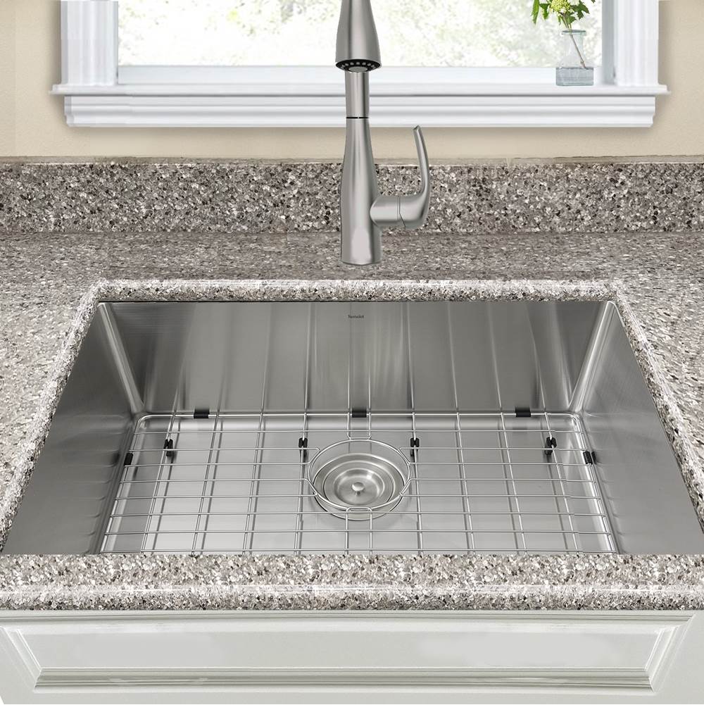 SR2818 - Pro Series Rectangle Single Bowl Undermount Small Radius Corners Stainless Steel Kitchen Sink, 16 Gauge