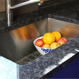 Pro Series Rectangle Single Bowl Undermount Small Radius Corners Stainless Steel Kitchen Sink, 16 Gauge