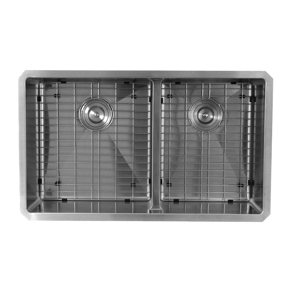 Nantucket Sinks - Pro Series Large Rectangle Single Bowl Undermount Small Radius Corners Stainless Steel Kitchen Sink - satin