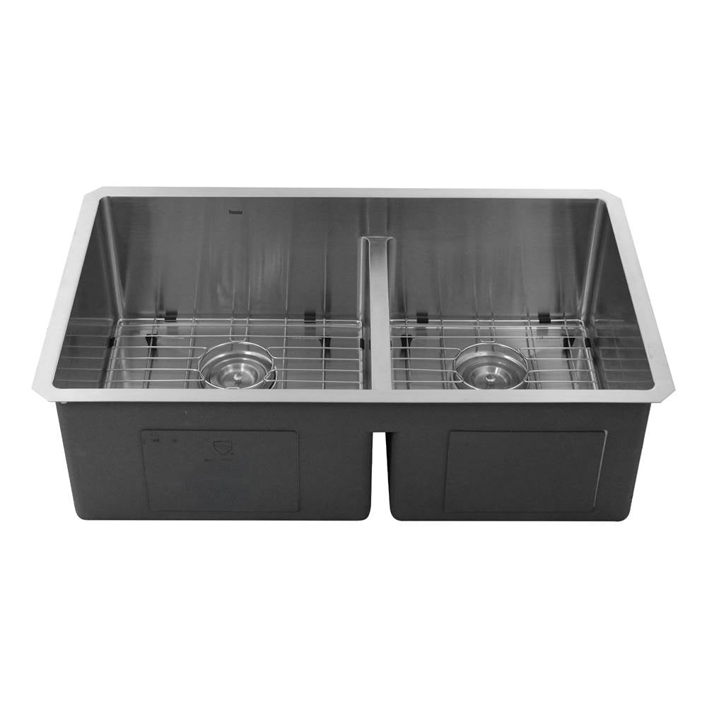 Pro Series Large Rectangle Single Bowl Undermount Small Radius Corners Stainless Steel Kitchen Sink