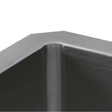 Pro Series Large Rectangle Single Bowl Undermount Small Radius Corners Stainless Steel Kitchen Sink