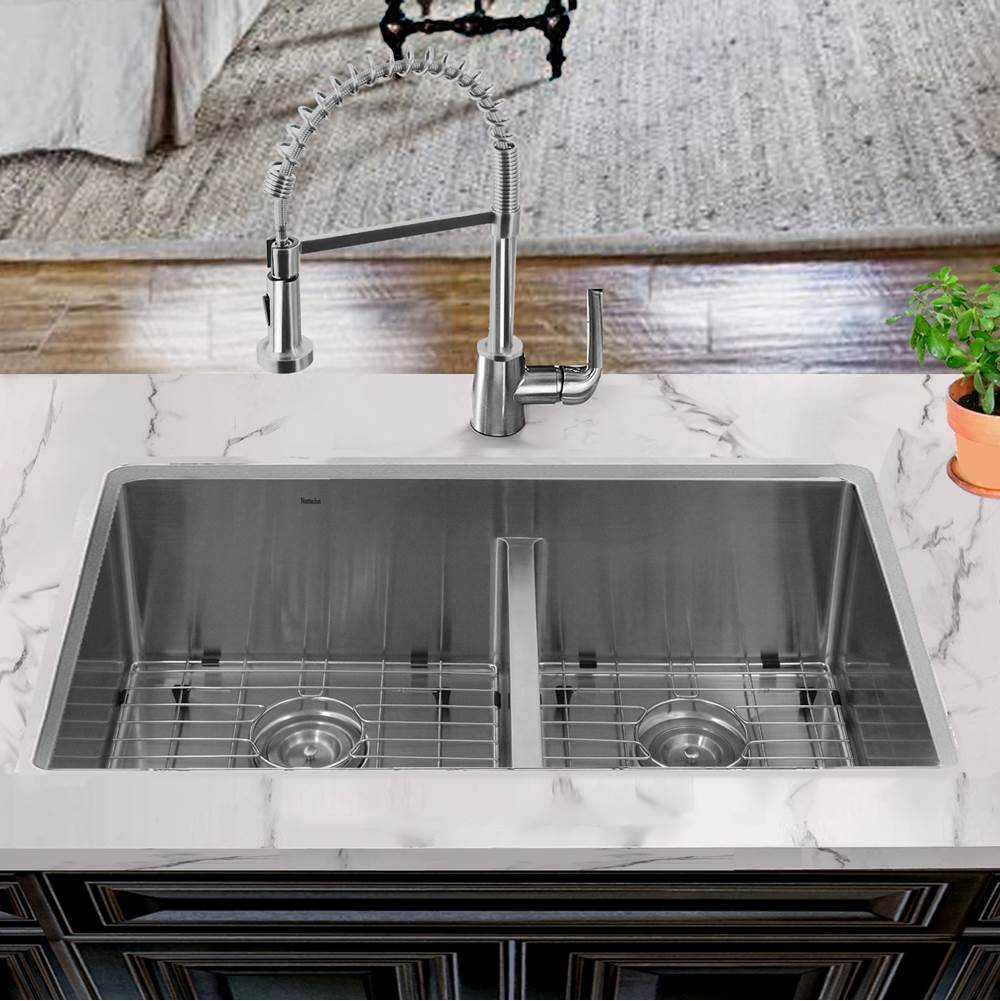 Pro Series Large Rectangle Single Bowl Undermount Small Radius Corners Stainless Steel Kitchen Sink