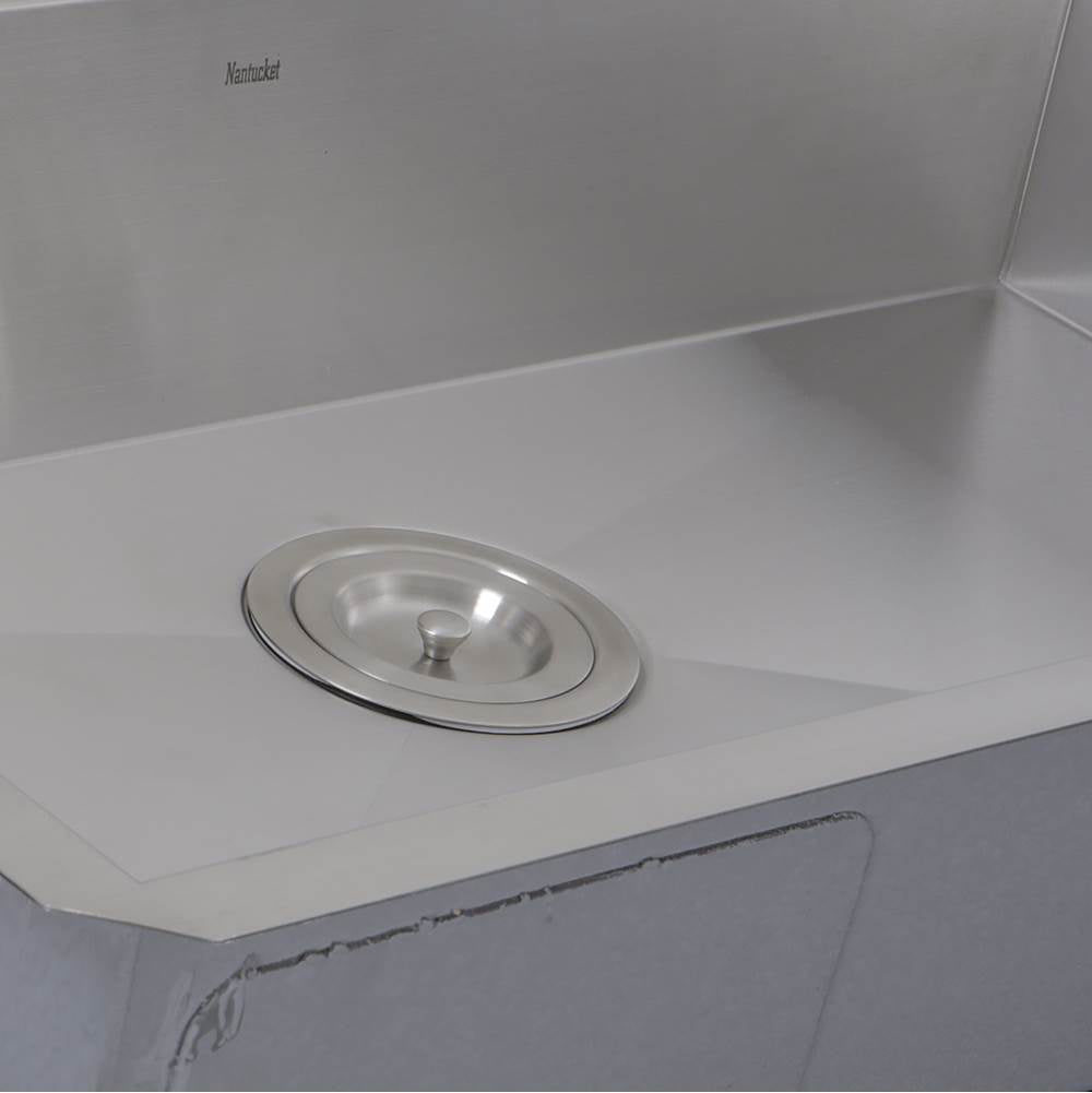30-inch Single Bowl Zero Radius ADA Stainless Steel Kitchen Sink