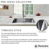 SR2818 - Pro Series Rectangle Single Bowl Undermount Small Radius Corners Stainless Steel Kitchen Sink, 16 Gauge