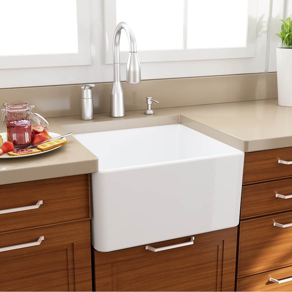 20 Inch Fireclay Farmhouse Kitchen Sink