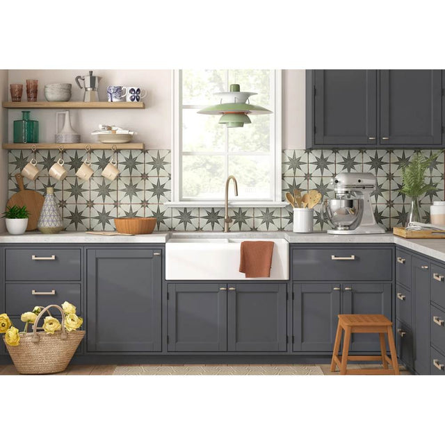 Nantucket Sinks - 33 Inch Double Bowl White Farmhouse Fireclay Kitchen Sink - Glazed White