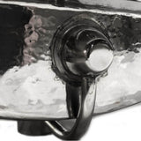 TRS Hand Hammered Stainless Steel Rectangle Undermount Bathroom Sink