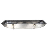 Stainless Steel Double Trough Undermount Bathroom Sink with Overflow