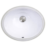 Nantucket Sinks - 13 Inch X 10 Inch Undermount Ceramic Sink In White - Glazed White