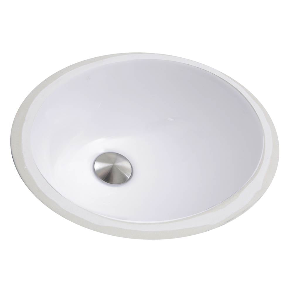 13 Inch X 10 Inch Undermount Ceramic Sink In Bisque