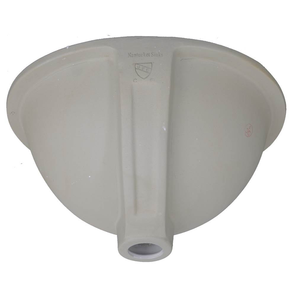 13 Inch X 10 Inch Undermount Ceramic Sink In Bisque