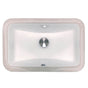 Nantucket Sinks - Undermount Ceramic Sink In White - Porcelain Enamel Glaze White