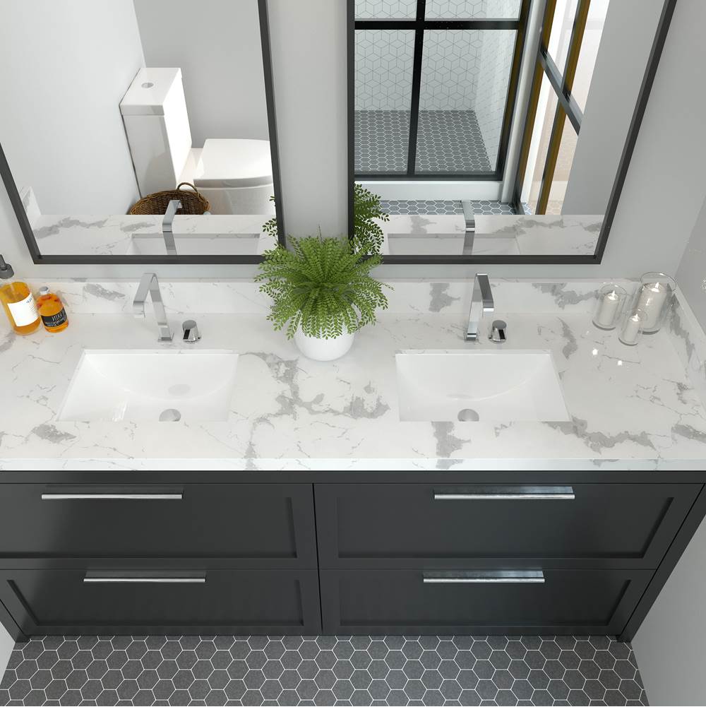 Undermount Ceramic Sink In White