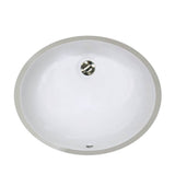 Nantucket Sinks - 15 Inch X 12 Inch Undermount Ceramic Sink In White - Glazed White