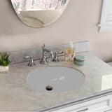 15 Inch X 12 Inch Undermount Ceramic Sink In Bisque