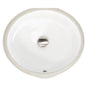 Nantucket Sinks - Flat Bottom Oval Undermount Sink - White - 17'x 14' - Bowl depth 4.5' - Glazed White