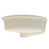Flat Bottom Oval Undermount Sink - White - 17'x 14' - Bowl depth 4.5'