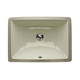 Nantucket Sinks - 16 Inch X 11 Inch Undermount Ceramic Sink In Bisque - Glazed Bisque