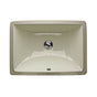 Nantucket Sinks - 16 Inch X 11 Inch Undermount Ceramic Sink In Bisque - Glazed Bisque