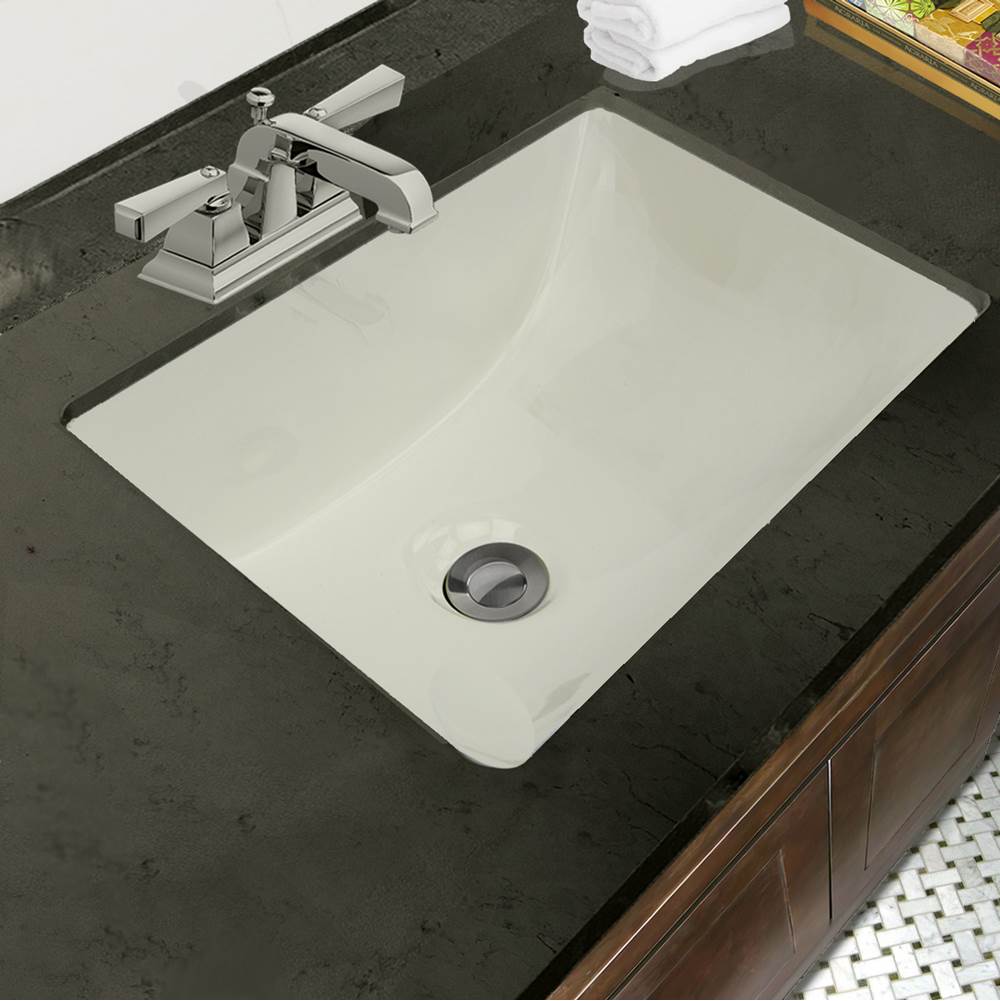16 Inch X 11 Inch Undermount Ceramic Sink In Bisque